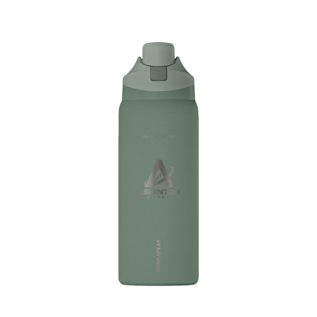 Ashinton Oasis Insulated Water Bottle – Leakproof Sports Bottle with Flip Straw