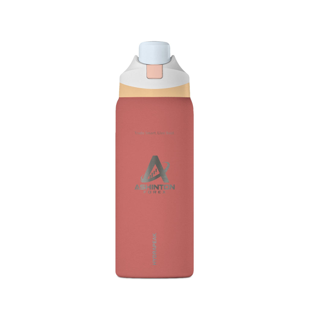 Ashinton Oasis Insulated Water Bottle – Leakproof Sports Bottle with Flip Straw