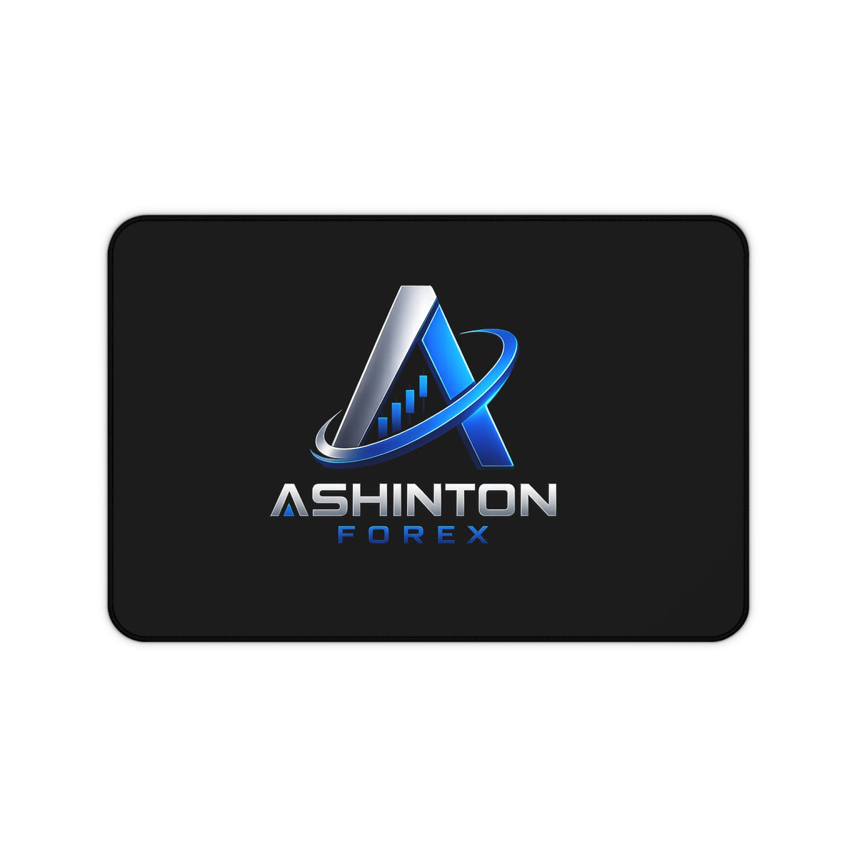 Ashinton Forex Desk Mat — Large Black Office Mouse Pad